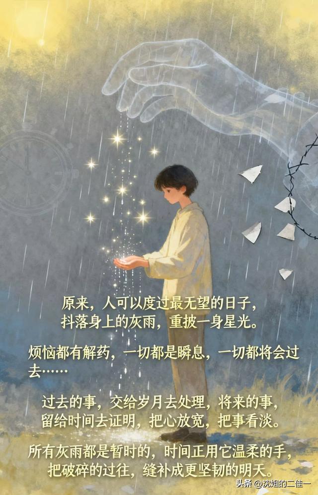 抖落尘埃，披上一身清亮的星光