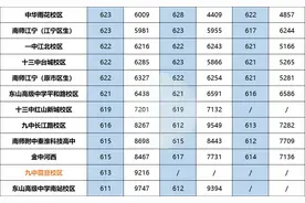 南京各梯队都有哪些高中？你的分数段能上什么高中？图片