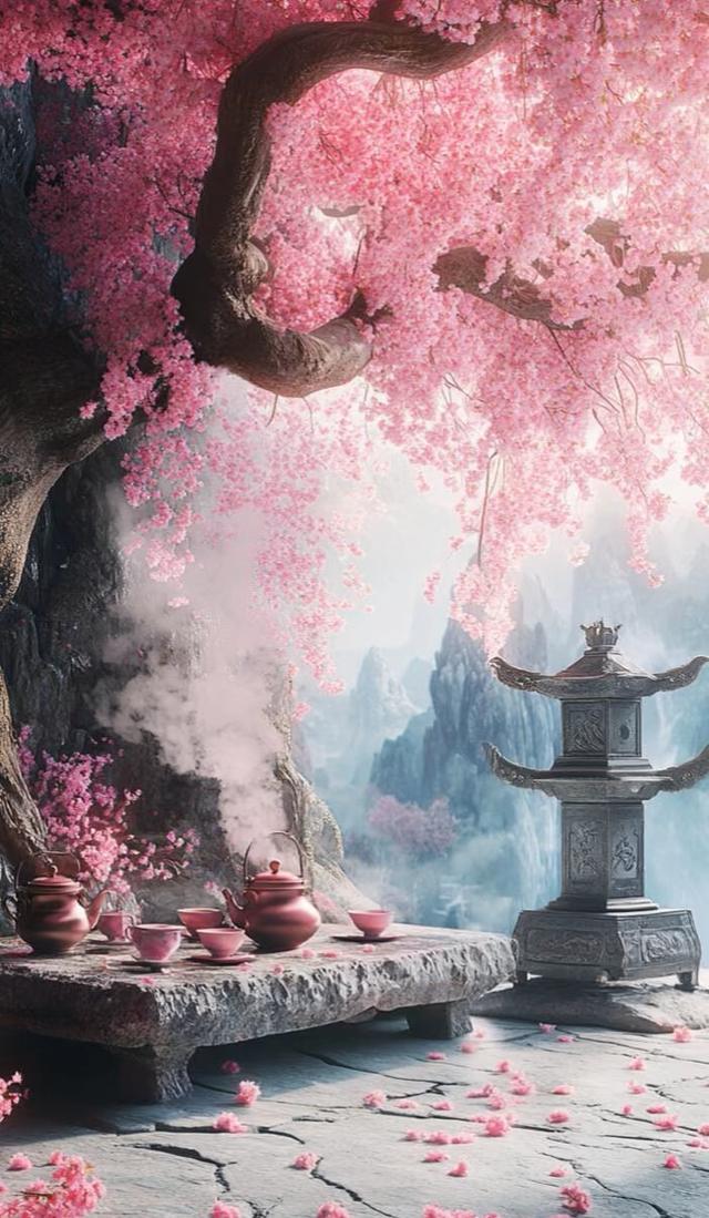 #风景如画，春暖花开，绿树成荫，美如仙境