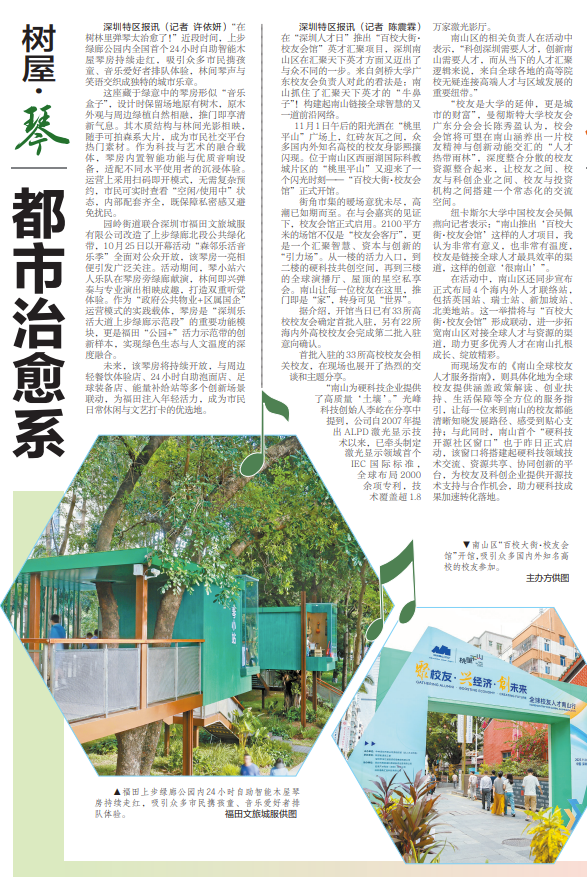 【深圳特区报】树屋·琴 都市治愈系