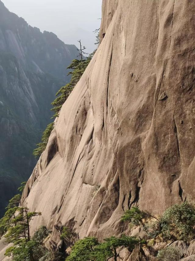 漫步黄山松掩山丛树杪，云隐仙踪徒步蹬道千阶