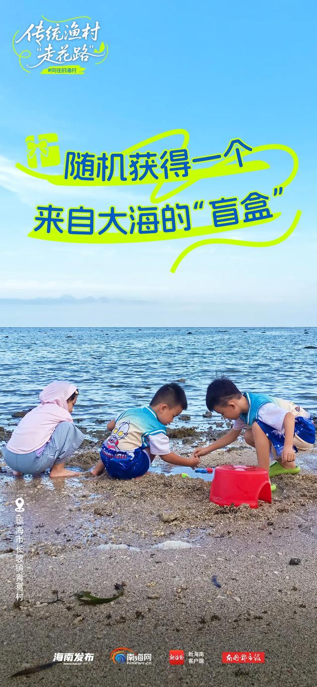 抓住暑假的“尾巴”，去看琼海传统渔村如何“走花路”→