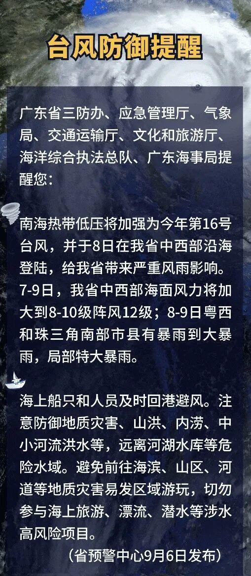 台风“塔巴”直扑广东！将迎严重风雨过程，广州全市预警生效，部分列车停运