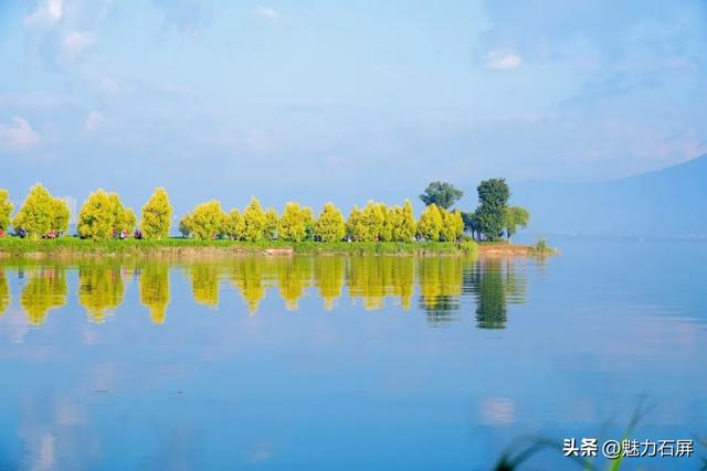 夏日里的异龙湖，邂逅石屏最美倒影🪞