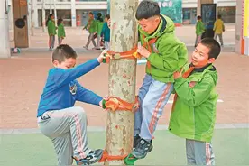 跳得高 投得准 爬得上 玩得乐 喊得出 笑得灿烂……西安这所学校把课间“玩”出新花样图片