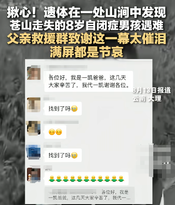 新进展！8岁男童苍山走失：定位器已找到，比孩子先丢，疑点重重