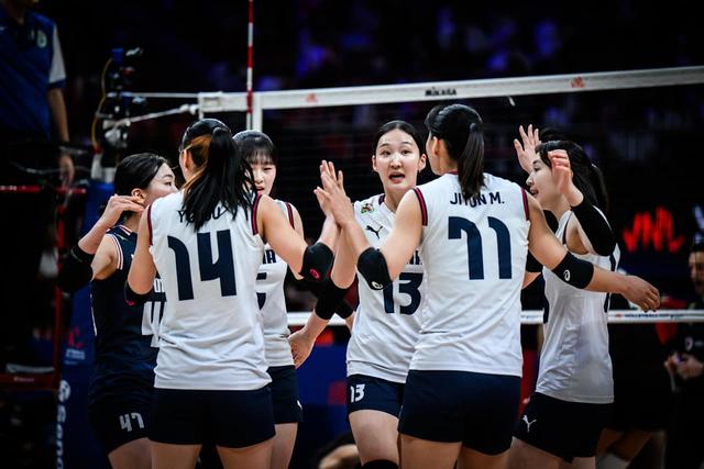 韩国0-3惨败，世联赛最新积分榜如下，中国女排第六，日本掉第5！