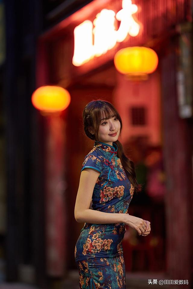 夜摄旗袍人像实战！ Sigma 135mm F1.4 DG Art 评测 | 中远摄亮瞳散景镜王