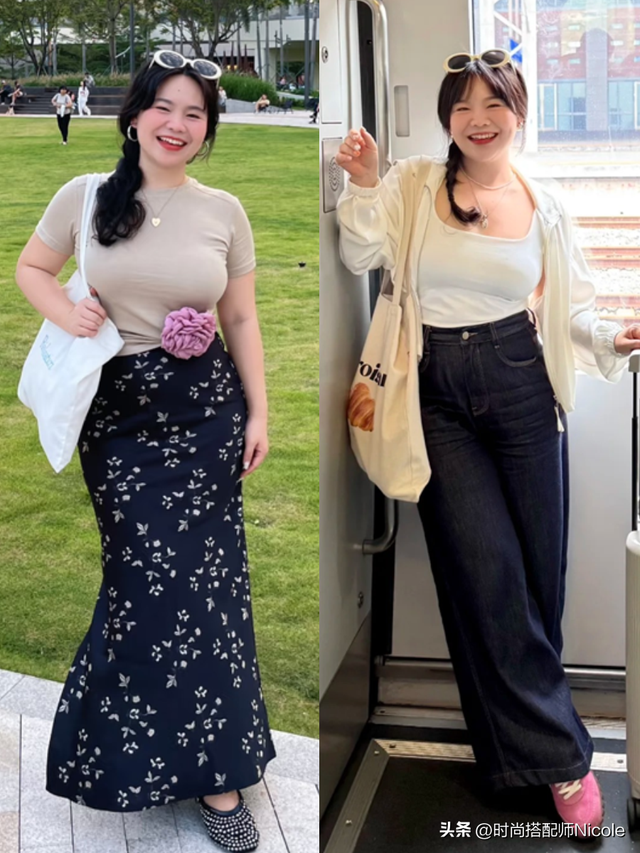 穿搭和身材无关！看“上海女生”就懂：又胖又矮，露肩露腿照样美
