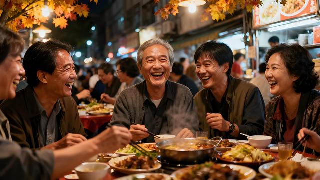 金风拂过淡水河，秋韵漫染台北城 —— 宝岛秋日的枫红诗行