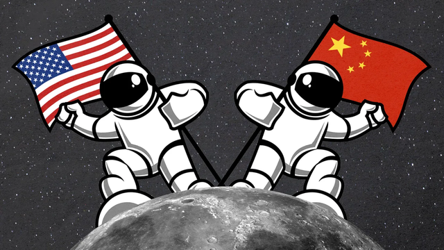 登月竞赛中国领先于美国！中国揽月月面着陆器面世，美国很着急