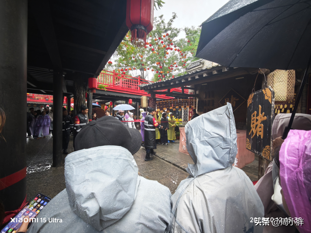 郑国霖雨中游万岁山，明星效应助推2025开封菊花花会文旅热度
