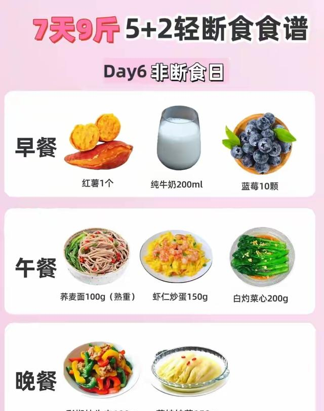 可以直接跟的5+2轻断食食谱，掉秤太轻松啦！