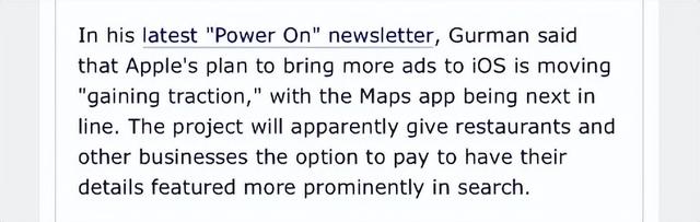离谱！自带 Maps 地图即将植入广告，累了困了