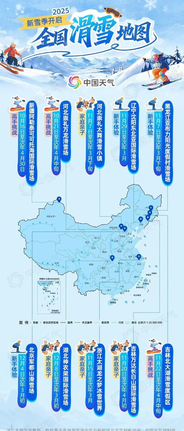 滑雪季正式启幕，十大雪场等你挑战，长白山5个月完美雪季