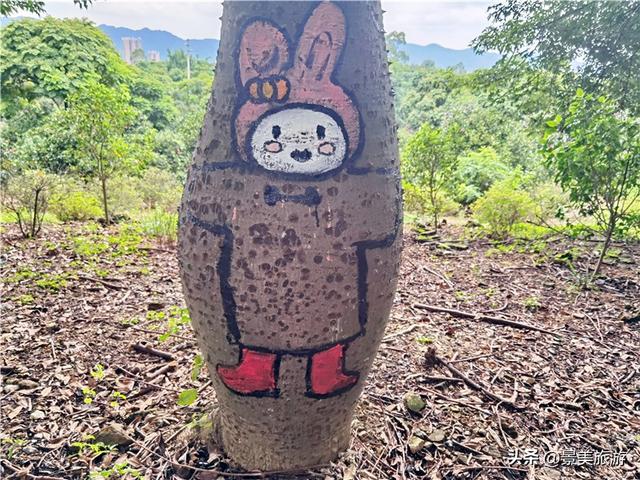 佛山卡玛缤纷花世界将树妖树精变人脸与动物，游客称太有创意了