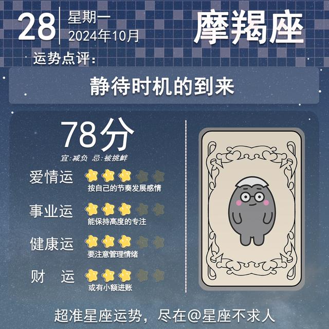 2024年10月28日十二星座运势
