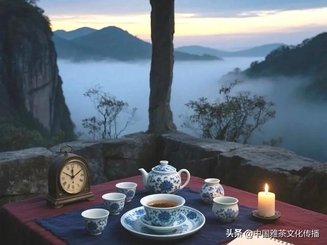 千缕茶香飘金砂,临窗赏景任风流