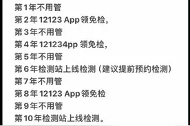 新车上牌以后，年审时间，终于有人整理好了，收藏起来看看吧图片