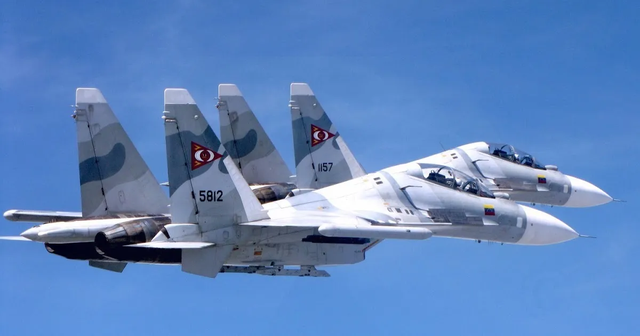 委内瑞拉空军凶多吉少！12架苏30迎战44架超级大黄蜂	，差距太大了