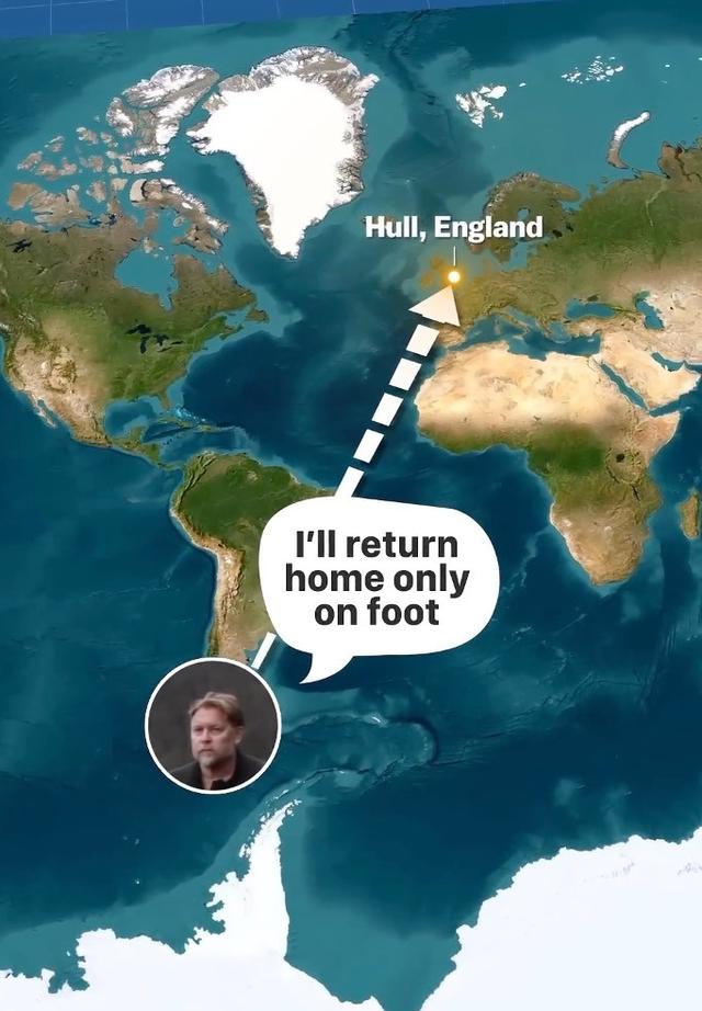 一场打赌，他从南美走路回英国！快6万公里走了27年，快到家了