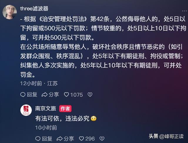 后续！男子大骂景区大爷，身份被扒评论区沦陷，南京文旅意外躺枪