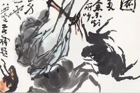 李苦禅画的写意白菜图片