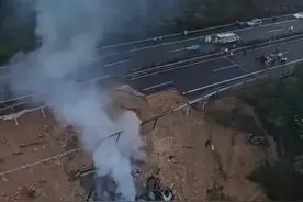 生死时速！广大梅大高速塌陷事故，亲历者讲述逃生瞬间！图片