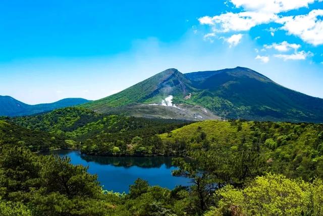 日本九州岛的雾岛地区与屋久岛