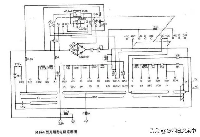 MF64型指针式万用表