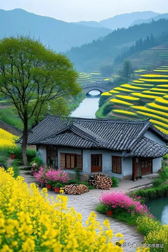 山清水秀，田园风光