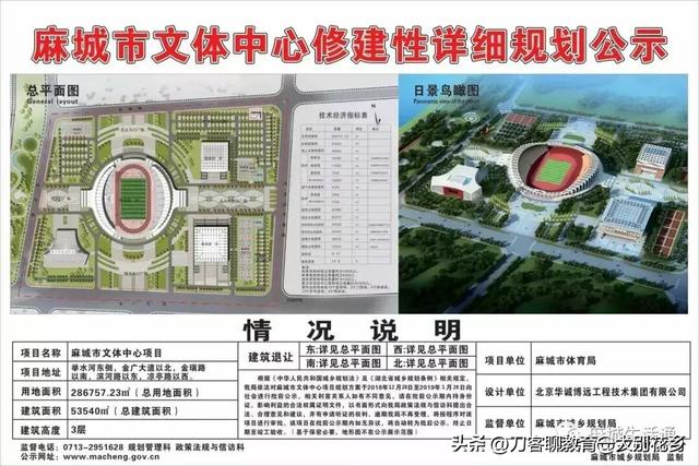 魅力麻城：位于城东滨河新区的麻城市文体中心新貌