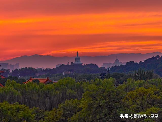 故宫摄影师小星星：当火烧云邂逅古都北京，盛世美景，江山如画！