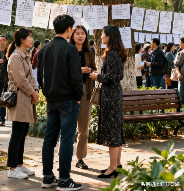 北京相亲角，内卷到女多男少，洋妞入场，高配剩女