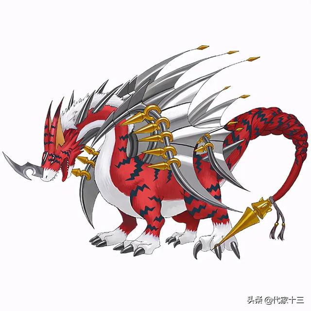 数码宝贝皇家骑士团阿尔法兽进化链。