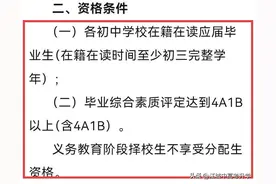 官宣！2025武汉初中分配生政策最新发布！在籍在读且4A1B才有资格图片