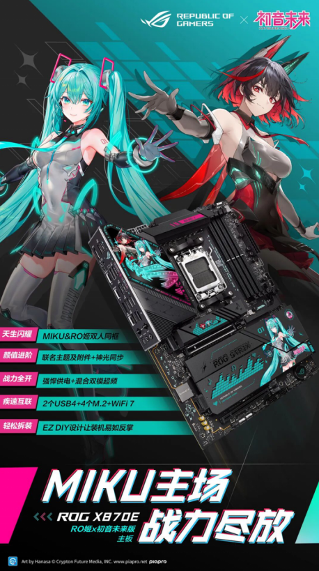 全线驾临 ROG×初音未来联名装备，终于登场