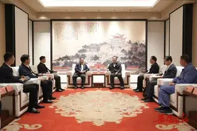 谢卫江会见安能集团第一工程局董事长卢明安一行图片