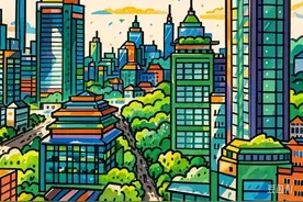 未来城市与家庭智能主题，智能与出行完美搭配的画画作品！很科技图片