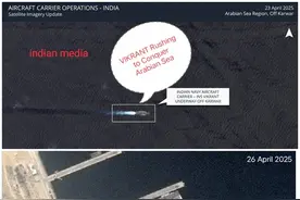 仅仅72小时，印度航母突然转头跑回家，巴方：它看到了歼-10+枭龙图片