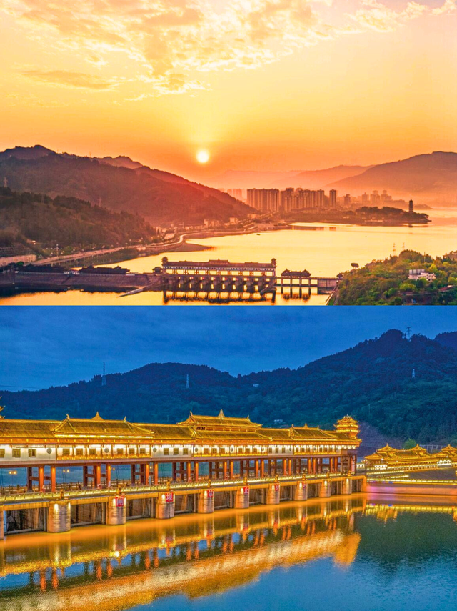 初冬必去，这里的水上彩林美成油画！