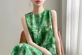 夏季绵绸节节连衣裙裁剪图，零基础也能做出来的款式！图片