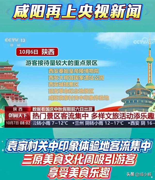 咸阳文旅国庆霸屏央视！千年古都玩转古今混搭打造现象级旅游盛宴