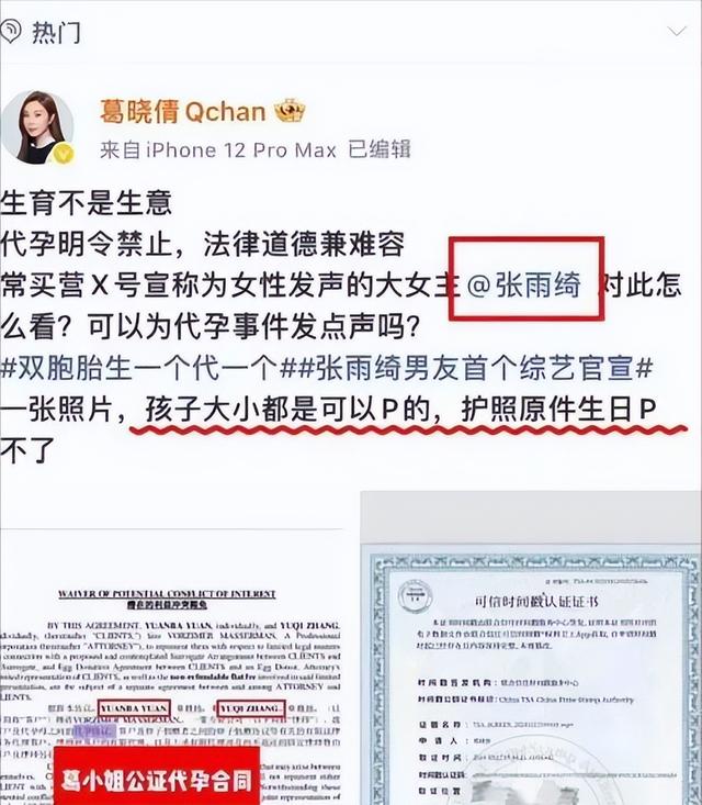 色字头上一把刀！国家出手，张雨绮越扒越有，代孕只是冰山一角