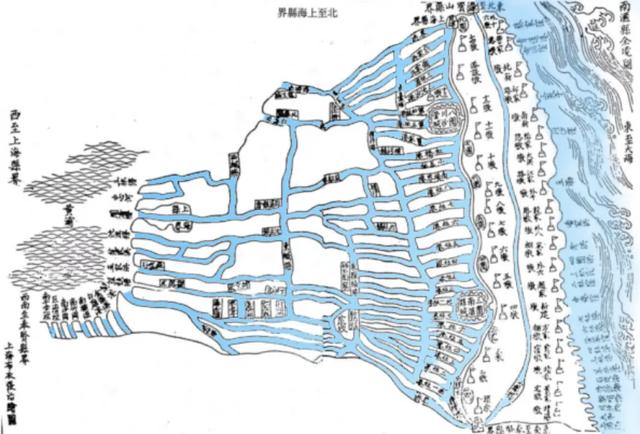 冈身与上海方志中的历史水系河道