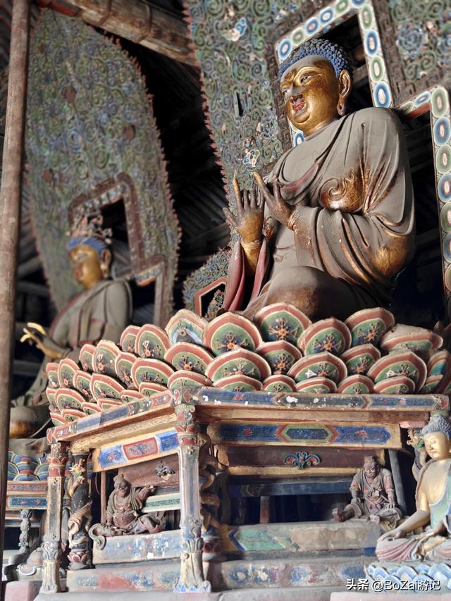 朔州国三古寺，金代弥陀殿五绝，减柱造太震撼