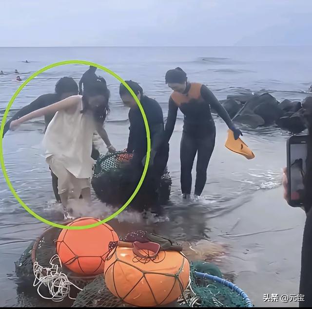 54岁汪峰陪35岁森林北去济州岛玩 森林北帮运海螺
