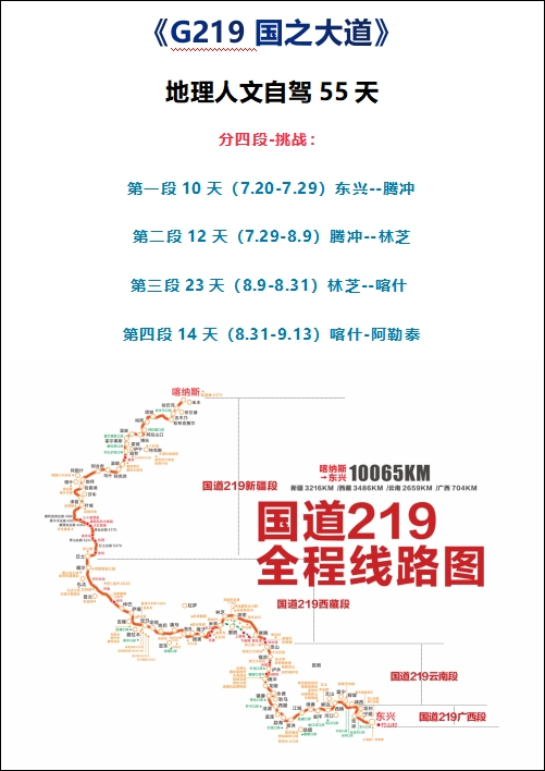全长10065公里，国道之王G219！这才是50+自驾爱好者的终极梦想