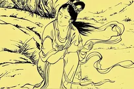 男子夜里归家，发现妻子在木桶里洗澡，他偷偷往水里放了把盐图片