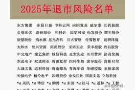 2025年面临退市风险的100家公司，早点远离别迟疑！图片